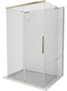 Mexen Rox-3S L душ кабина 3-стенна плъзгаща се 100 x 70 см, прозрачна, златна - 8C2L-100-070-50-00-3S