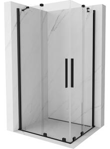 Mexen Velar Duo плъзгаща се душ кабина 100 x 90 см, прозрачна, черна - 871-100-090-02-70