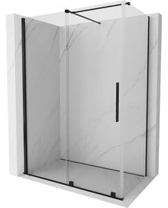 Mexen Velar разтегателна душ кабина 160 x 80 см, прозрачна, черна - 871-160-080-01-70