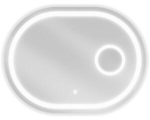 Mexen Umba огледало за баня с подсветка и козметично огледало 100 x 80 см, LED 6000K, антипара - 9822-100-080-611-00