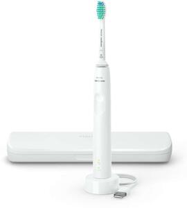 PHILIPS Electric toothbrush Series 3100 Pressure sensor Slim ergonomic design white