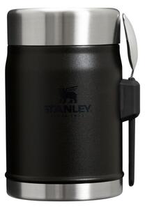Матово черен термос за храна от неръждаема стомана 400 ml Legendary Food Jar + Spork Black 2.0 – Stanley