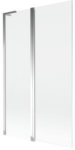 Mexen Mist L вана параван двукрилен 110 x 150 cm, прозрачен, хром - 8A9L-110-011-01-00