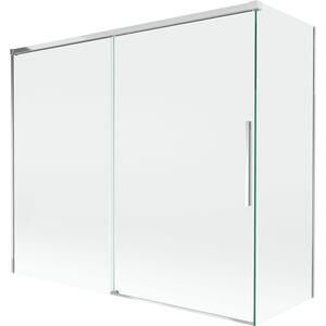 Mexen Rox преграда за вана, сгъваема на 2 крила 180 + 80 x 150 см, прозрачна, хром - 8C9-180-080-01-00