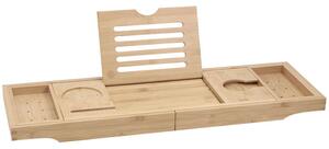 Mexen Bamboo полица за вана 70-105 см, естествен бамбук - 701170-00