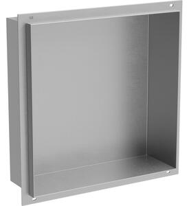 Mexen X-Wall-NR вдлъбната полица без фланец 30 x 30 см, инокс - 1911303010