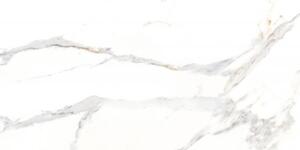 Mexen Agata White глазиран гранитогрес ректифициран G1, подова и стенна плочка 120 x 60 см, гланц - TL144-120-060-00