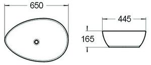 Mexen Livia надплотна мивка 65 x 44 см, бяла - 21416500