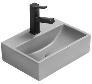 Mexen Mini умивалник за плот 40 x 30 см, светло сив мат - 21094061
