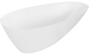 Mexen Milano самостоятелна вана от конгломерат 170 x 86 см, бяла мат - 57301708500
