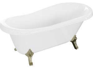 Mexen Retro свободно стояща вана 150 x 73 см, бяла, златни крака - 53251507300-50
