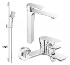Mexen Alexa DQ62 комплект за вана, хром - 71213DS62-00