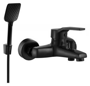 Mexen Caro R62 батерия за вана с душ комплект, черна - 74663R62-70