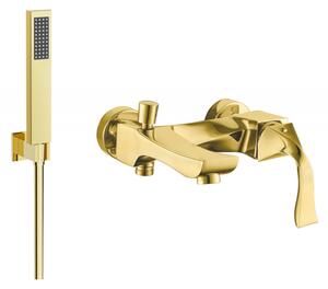 Mexen Estrella R02 вана с душ комплект, златист - 7233R02-50
