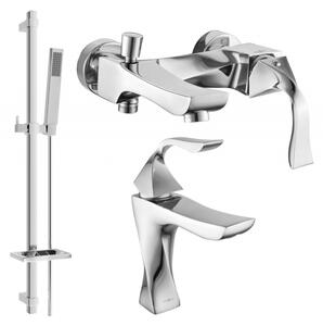Mexen Estrella DQ02 комплект за вана, хром - 72303DQ02-00