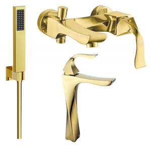 Mexen Estrella R02 комплект за вана, златен - 72313R02-50