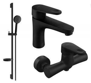 Mexen Kama DS75 душ комплект, черен - 72504DS75-70