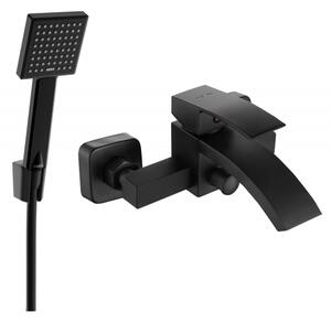Mexen Libra R45 батерия за вана с душ комплект, черен - 74513R45-70