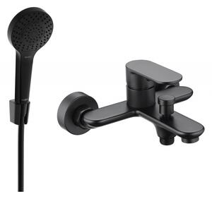 Mexen Milo R05 смесител за вана с душ комплект, черен - 7133R05-70