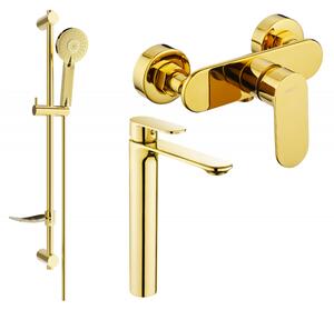 Mexen Milo DF40 комплект за душ, златен - 71314DF40-50