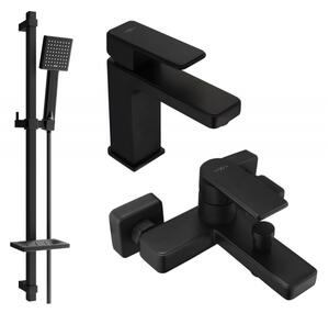 Mexen Mino DQ45 комплект за вана, черен - 72403DQ45-70