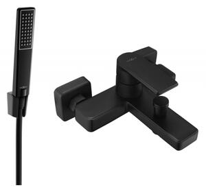 Mexen Mino R72 смесител за вана със душ комплект, черен - 7243R72-70