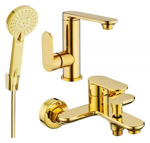 Mexen Milo R40 комплект за вана, златен - 713053R40-50