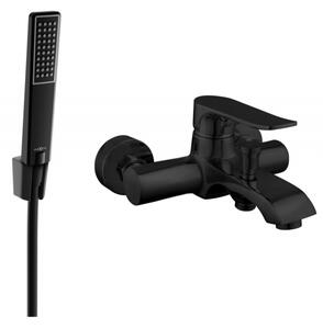 Mexen Pecos R72 смесител за вана с душ комплект, черен - 7273R72-70