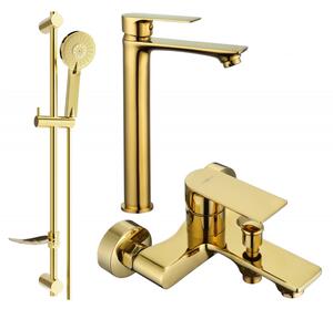 Mexen Royo DF40 комплект за баня, златен - 72213DF40-50