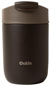 Термочаша Outin Travel Tumbler, 350 мл, Топло 6ч, Студено 12ч, Неръждаема стомана 316L, Двойни стени, Вакуумна изолация, Тера кафяв