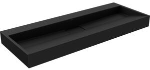 Mexen Ava умивалник за плот от конгломерат B/O 120 x 46 cm, черен - 23011270