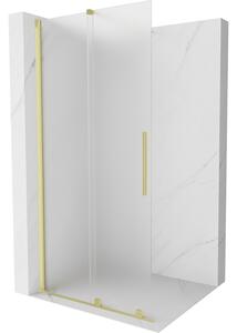 Mexen Velar плъзгаща се душ стена Walk-in 80 x 200 cm, матирано 8 mm, златно четкано - 871-080-000-33-55
