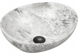 Mexen Elza мивка върху плот 40 x 33 см, сив камък - 21014093