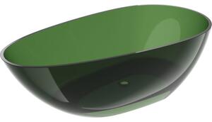Mexen Glass Forest свободностояща прозрачна вана 170 x 85 см, хромиран бутон - 58061708502