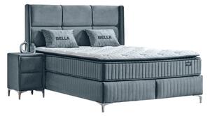 Тапицирана спалня с матрак BELLA 180 x 200 (Тъмносив 32)