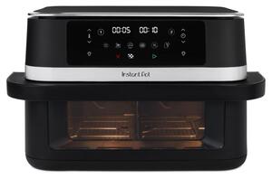 Двоен фритюрник с горещ въздух 8в1 Instant Pot Vortex VersaZone XL ClearCook 140-3025-01-EU, 2800W, 12 л, 205°C, EvenCrisp, Синхронизирано приключване на програмите, Сензорно управление, Черен/Инокс