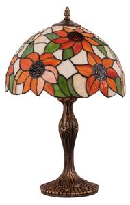 Brilagi - Тифани витражна настолна лампа SUNFLOWER 1xE27/60W/230V