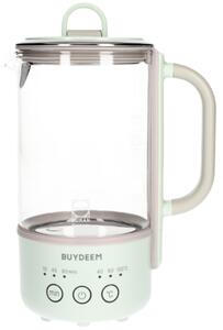 Електрическа кана BUYDEEM K314, 300W, 0.6 л, Таймер с 3 степени, 3 температурни настройки, Поддържане топло до 8 часа, Светлозелен