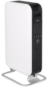 Маслен радиатор Mill Gentle Air WiFi OIL1500WIFI3, 1500W, 5-35C, Mill Heat технология, LED дисплей, Wi-Fi, Bluetooth, Бял