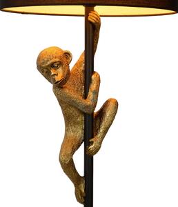 Lucide Подова лампа Extravaganza Chimp, златист мат/черно, Черен, Дневна/трапезария, Метал, Дизайн