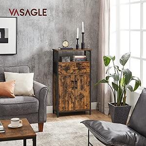 Рафт, Vasagle, черен, 60x30x108 см