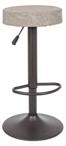 BIZZOTTO БАР СТОЛ PIPER 35X35X64-85 СВЕТЛО СИВ