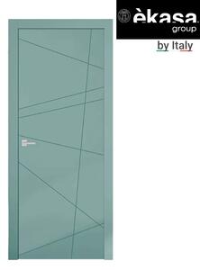 Интериорна врата с каса EKASA INCONTRI STELLA 80x210х12 см, панти, магнитна брава, дърво, синя лагуна