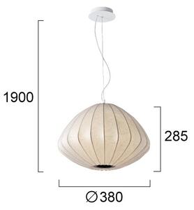 LED полилей на кабел BOLA LED/11W/230V + 1xE27/5W кремав