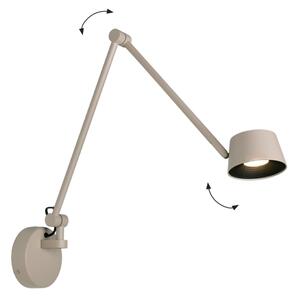 Димируема LED стенна лампа SAVINA LED/9W/230V бежова