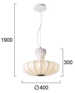 LED полилей на кабел BOLA LED/11W/230V + 1xE27/5W CRI 90 бял