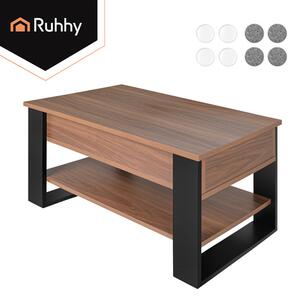 Холна маса Ruhhy 92 x 51 cm с повдигащ се плот, пространство за съхранение и рафт