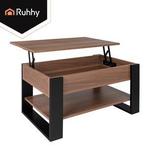 Холна маса Ruhhy 92 x 51 cm с повдигащ се плот, пространство за съхранение и рафт