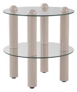 Стъклена кръгла странична масичка ø 48 cm Egan – Jotex