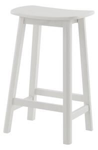 Бял бар стол от масивен ясен (височина на седалката 65 cm) Selene – Jotex